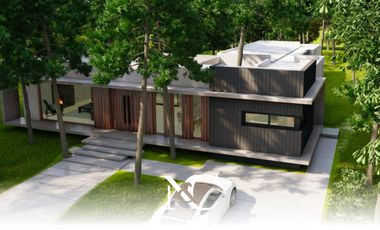 Casa en venta en Costa Esmeralda fondo libre arbolado