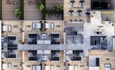 Merced Gómez, Departamentos tipo loft, en Preventa