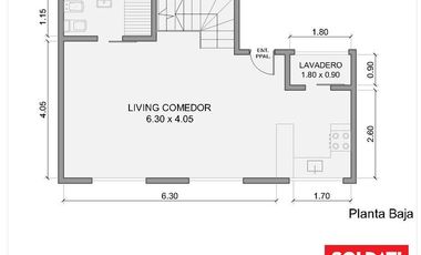 Venta departamento duplex de 3 ambientes en San Isidro.