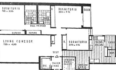Departamento, 3 dormitorios, 143.75 m², Recoleta.