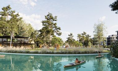 Departamento en venta de 2 ambientes en Luján- Condominio sustentable con piscinas-