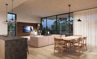 Departamento en venta de 2 ambientes en Luján- Condominio sustentable con piscinas-