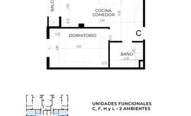 Departamento de un ambiente, venta, Ituzaingo