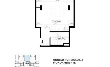 Departamento de un ambiente, venta, Ituzaingo