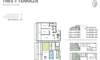 A estrenar! Espectacular depto. 3 ambientes con terraza privada en Nuñez