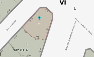 Terreno en Esquina -  Venta - Florencio Sanchez - Av Antartida Argentina  al 3000