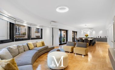 Piso en torre Belgrano, 5 ambientes, 2 cocheras, seg  24 hs presencial, amenities