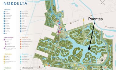 Venta terreno en Barrio Los Puentes - Nordelta