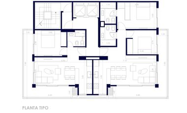 Departamento tres ambientes en venta en San Martín