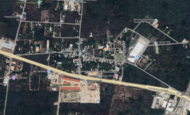 TERRENO EN VENTA EN MÉRIDA YUCATÁN EN TEYA KANASÍN A UN LADO DEL TREN MAYA