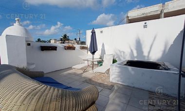 Loft Amueblado en Renta cerca Playa 88 Playa del Carmen P4358