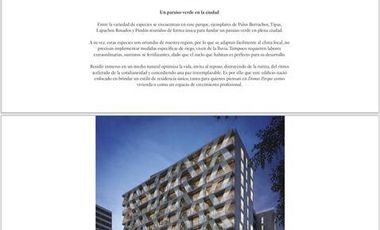 DEPARTAMENTO en VENTA Y ALQUILER en DOMUS PARQUE, inmejorable ubicación en Vicente López.