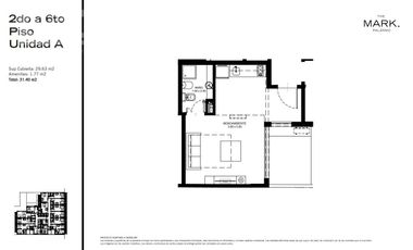 STUDIO MUY ESPACIOSO Y LUMINOSO. PALERMO H. AMENITIES. SEG. 24 HS.