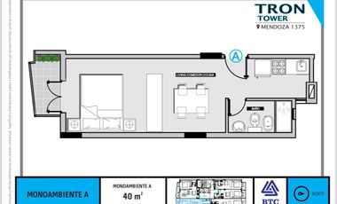 Departamento en  Mendoza 1375 Mono A ESTRENAR EN VENTA. ENTREGA MARZO 2025