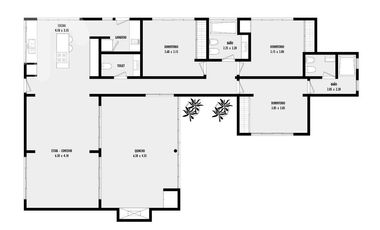VENTA CASA DE 3 DORMITORIOS EN MIRALAGOS