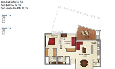 Venta Departamento en la ISLA DEL CANAL, NORDELTA frente al río