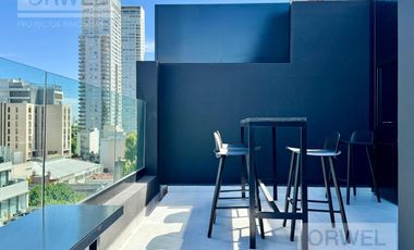 STUDIO MUY ESPACIOSO Y LUMINOSO. PALERMO H. AMENITIES. SEG. 24 HS.