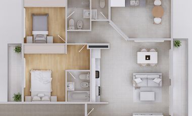 VENTA DEPARTAMENTO 2 AMBIENTES 51 M2 LANUS
