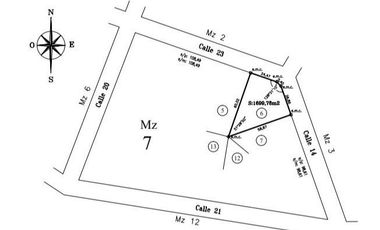 Terreno en venta - 1700Mts2 - Lobería
