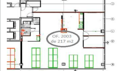 Oficina en Arriendo en Edificio Palladio /Metro Pedro de Valdivia