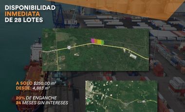 TERRENO VENTA MERIDA INDUSTRIALES SOBRE CARRETERA FEDERAL MERIDA - CANCUN