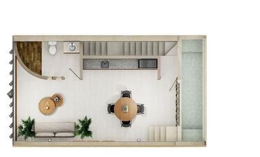 VILLA VENTA MERIDA PLAYA CHELEM CON ROOF TOP EN SEGUNDA FILA