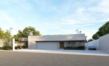 ESPECTACULAR CASA EN PREVENTA DE UNA PLANTA CON SALON DE AREA SOCIAL EN CHICXULU