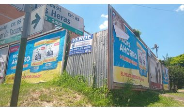 VENTA TERRENO sobre avenida y en esquina
