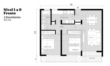 Departamento en venta en La Plata
