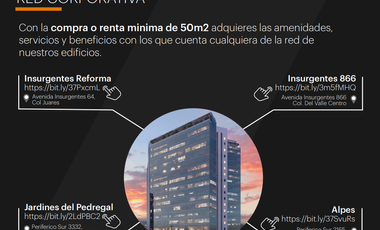 OFICINAS ACONDICIONADAS EN INSURGENTES Y REFORMA
