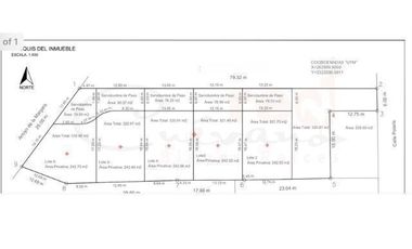Terrenos residenciales en Privada Polaris- Burocratas, en Venta