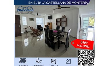 VENTA DE APARTAMENTO EN EL B/ LA CASTELLANA DE MONTERIA