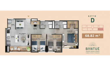 VENTA DE APTO EN CESIÓN DE DERECHOS EN LA ESTRELLA SECTOR ALDEA.