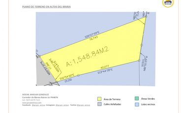 Oportunidad! Se Vende Terreno en Zona Alta - Altos del Maria