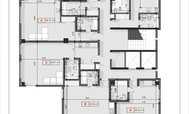 Departamento de dos ambientes en venta, Morón. EXCELENTE PROYECTO !!
