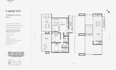 Departamento 3 ambientes en venta - Aura Nuñez