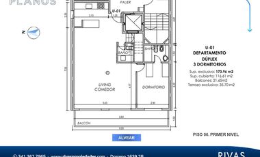 DUPLEX DE TRES DORMITORIOS EN SUITE - VENTA - TERRAZA DE USO EXCLUSIVO - PICHINCHA
