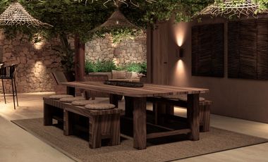 'UN PARAÍSO PRIVADO EN TULUM: DEPARTAMENTO EN VENTA  CON DISEÑO ECOLÓGICO Y MODERNO'
