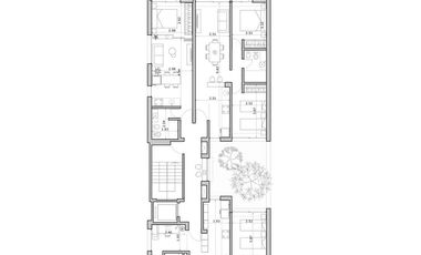 9 de Julio 1252 - (01-03)-Departamento 2 dormitorios PATIO EXCLUSIVO amenidades centro rosario