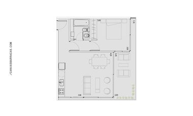 Departamento - Barracas