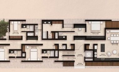 DEPARTAMENTO VENTA MERIDA TELCHAC BEACHFRONT EN MANGATA 5 RECAMARAS