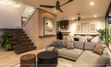 CASA PRE VENTA MERIDA EN PRIVADA PRADERAS DEL MAYAB 3 RECAMARAS CON PISCINA