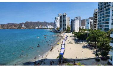 Apartamento vista al mar primera línea de playa  Rodadero Sur - 005 R