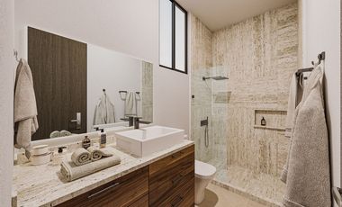 CASA TRES  RECAMARAS EN ESTELA NATIVA, Modelo 136 +