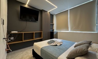 Se Alquila Apartaestudio En San Fernado, En Cuarto Piso Con Ascensor, Para  Rentas Cortas O De Larga Estancia.