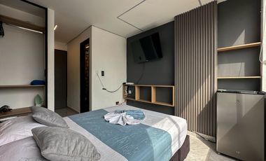 Se Alquila Apartaestudio En San Fernado, En Cuarto Piso Con Ascensor, Para  Rentas Cortas O De Larga Estancia.