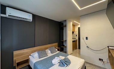 Se Alquila Apartaestudio En San Fernado, En Cuarto Piso Con Ascensor, Para  Rentas Cortas O De Larga Estancia.