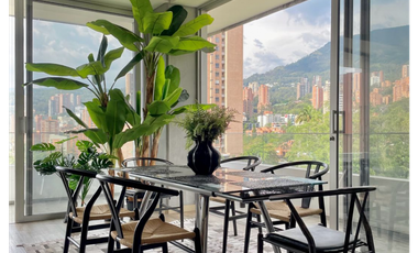 Renta amoblada de espectacular apartamento en El Poblado