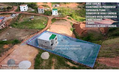 Finca CAMPESTRE en obra gris con escrituras en proindiviso marinilla