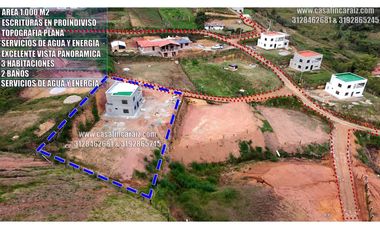 Finca CAMPESTRE en obra gris con escrituras en proindiviso marinilla